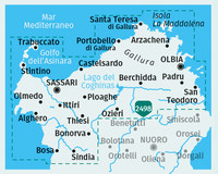 KOMPASS Wanderkarten-Set 2497 Sardinien Nord / Sardegna Nord (4 Karten) 1:50.000