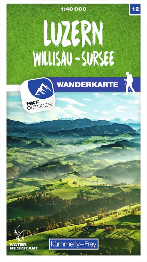Schweiz, Luzern, Nr. 12, Wanderkarte 1:40'000 Schweiz, Luzern, Nr. 12, Wanderkarte 1:40'000