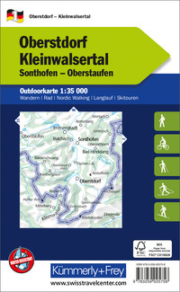 01 Oberstorf Kleinwalsertal Outdoorkarte Deutschland 1:35 000