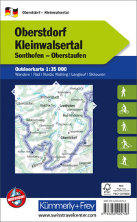 Germany, Oberstdorf Kleinwalsertal, Nr. 1, Outdoor map 1:35'000 Germany, Oberstdorf Kleinwalsertal, Nr. 1, Outdoor map 1:35'000