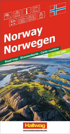 Norwegen, Strassenkarte 1:750'000