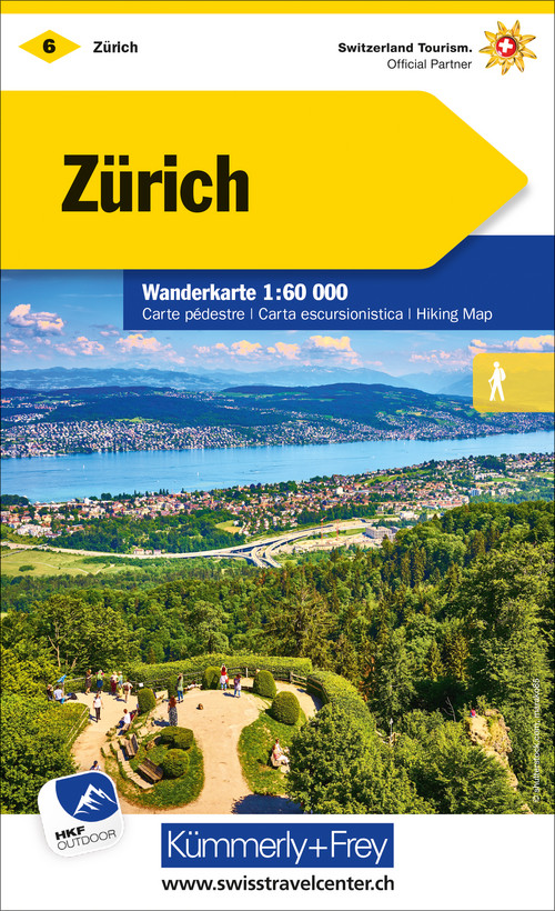Swiss, Zurich, Nr. 06, Wanderkarte 1:60 000