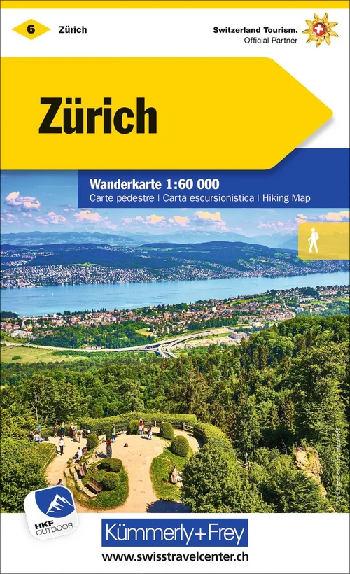 Schweiz, Zürich, Nr. 06, Wanderkarte 1:60'000 Schweiz, Zürich, Nr. 06, Wanderkarte 1:60'000
