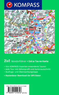 KOMPASS Wanderführer Meran und Umgebung, Passeiertal, Texelgruppe, Ultental, 60 Touren mit Extra-Tourenkarte