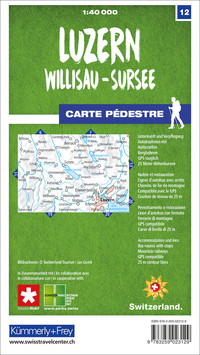 Schweiz, Luzern, Nr. 12, Wanderkarte 1:40'000 Schweiz, Luzern, Nr. 12, Wanderkarte 1:40'000