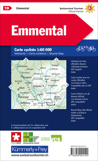 Suisse, Emmental, Nr. 10, carte cycliste 1:60'000 Suisse, Emmental, Nr. 10, carte cycliste 1:60'000