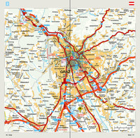 MARCO POLO Regionalkarte Österreich 02 Salzburg, Kärnten, Steiermark 1:200.000