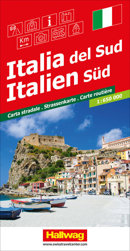 Italien (Süd), Strassenkarte 1:650 000