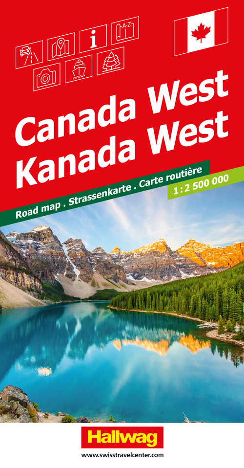 Canada (Ouest), Carte routière 1:2,5mio.