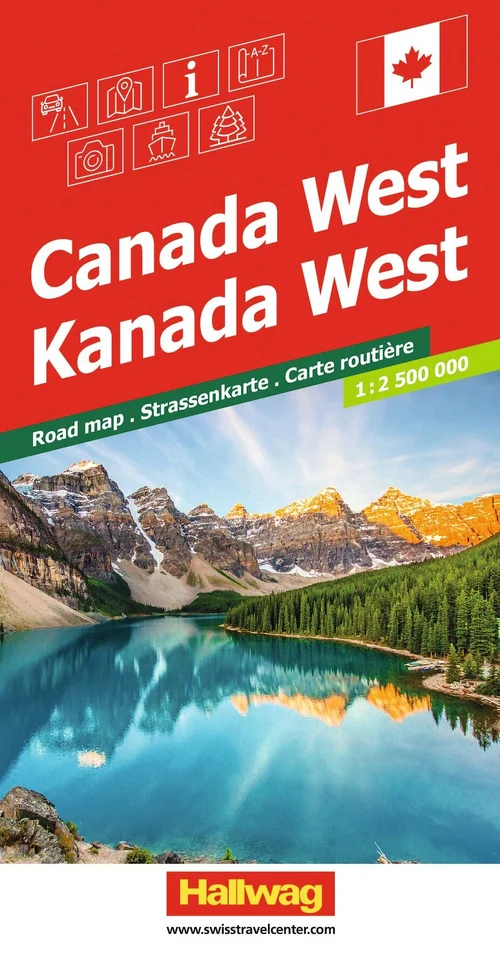 Canada (Ouest), Carte routière 1:2,5mio.