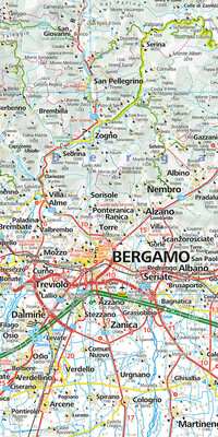 Lombardei, Nr. 02, Regionalstrassenkarte 1:200'000 Lombardei, Nr. 02, Regionalstrassenkarte 1:200'000