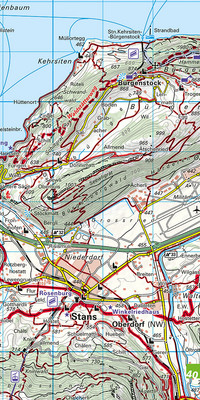 Suisse, Lac des Quatre-Cantons, Pilatus - Rigi - Mythen, Nr. 20, carte d'excursions 1:40'000 Suisse, Lac des Quatre-Cantons, Pilatus - Rigi - Mythen, Nr. 20, carte d'excursions 1:40'000