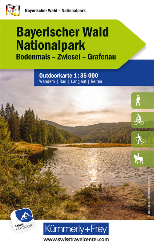 Bayerischer Wald Nationalpark, Nr. 54, Outdoorkarte 1:35'000