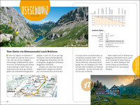 Suisse, randonnée avec vue, guide de randonnée Erlebnis Schweiz, édition allemande
