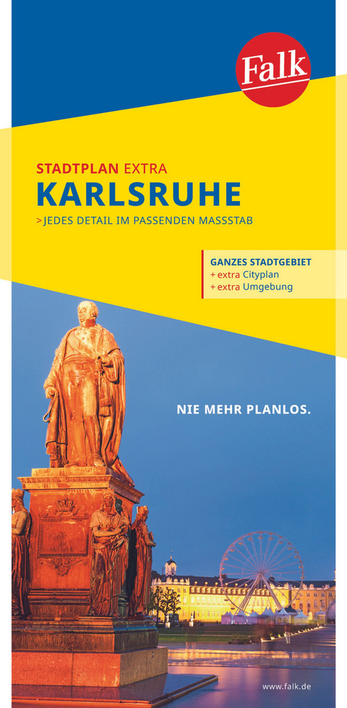 Falk Stadtplan Extra Karlsruhe 1:20 000