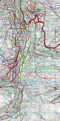 Suisse, Région de la Jungfrau, No. 18, Carte de Randonnée 1:60'000 Suisse, Région de la Jungfrau, No. 18, Carte de Randonnée 1:60'000
