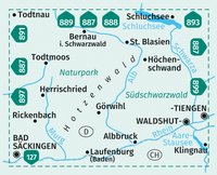 KOMPASS Wanderkarte 898 St. Blasien, Todtmoos, Hotzenwald, Naturpark Südschwarzwald