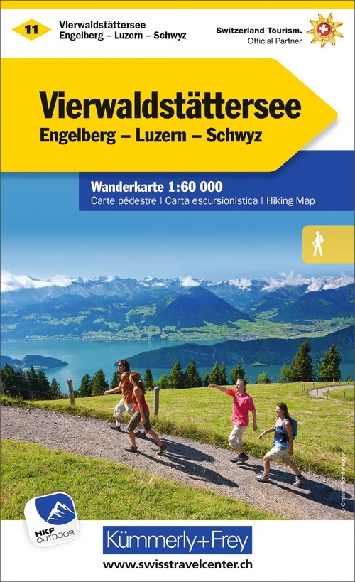 Switzerland, Lake Lucerne, No. 11, Hiking map 1:60'000 Switzerland, Lake Lucerne, No. 11, Hiking map 1:60'000