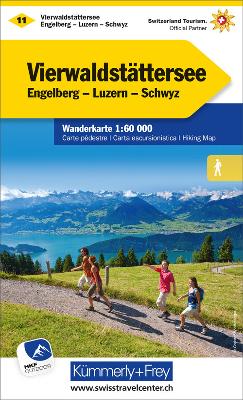 Schweiz, Vierwaldstättersee, Nr. 11, Wanderkarte 1:60'000