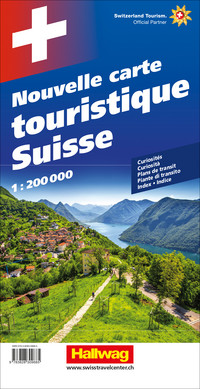 Switzerland, travel map 1:200'000