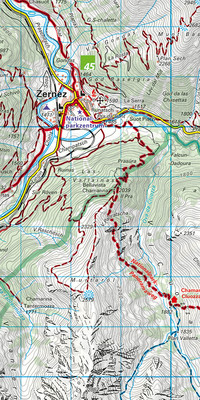 Schweiz, Nationalpark Val Müstair, Nr. 37, Wanderkarte 1:40'000