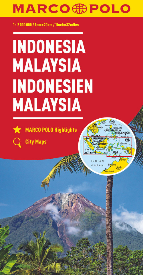 MARCO POLO Kontinentalkarte Indonesien, Malaysia 1:2 000 000