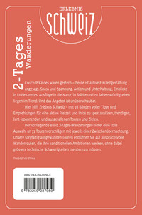 Schweiz, 2-Tages Wanderungen, Freizeitführer Erlebnis Schweiz