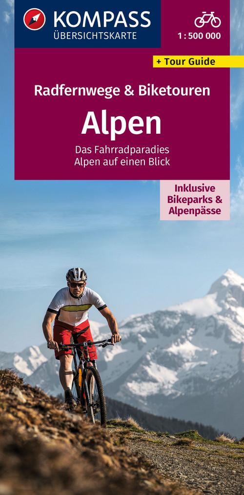 KOMPASS Radfernwege & Biketouren 2564 Alpen