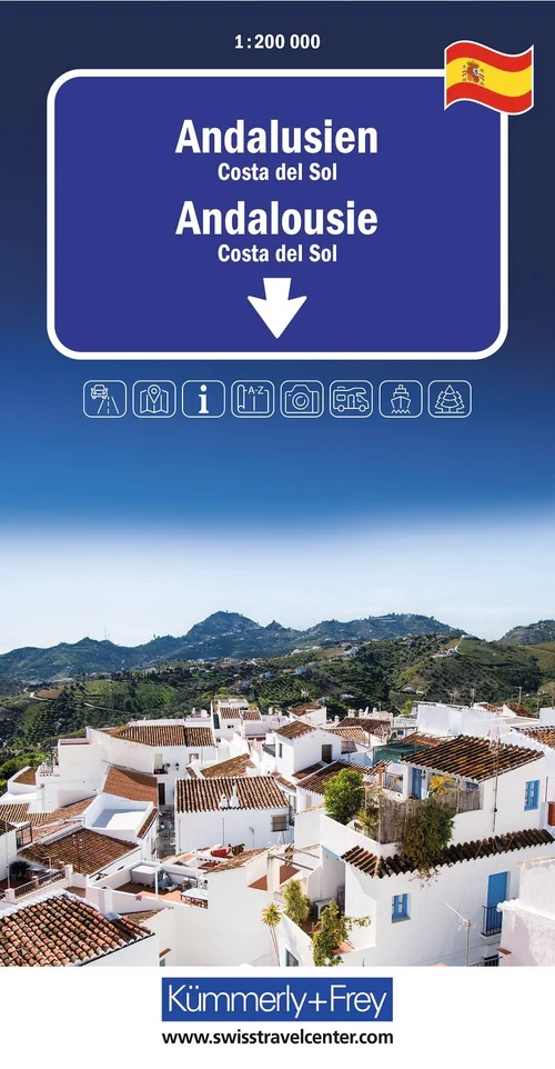 Espagne, Andalousie, Carte routière 1:200'000 Espagne, Andalousie, Carte routière 1:200'000