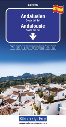 Spanien, Andalusien, Strassenkarte 1:200'000