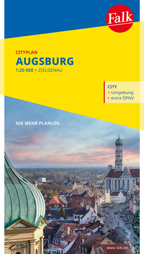 Falk Cityplan Augsburg 1:18.500