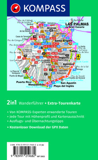 KOMPASS Wanderführer Gran Canaria, 75 Touren mit Extra-Tourenkarte