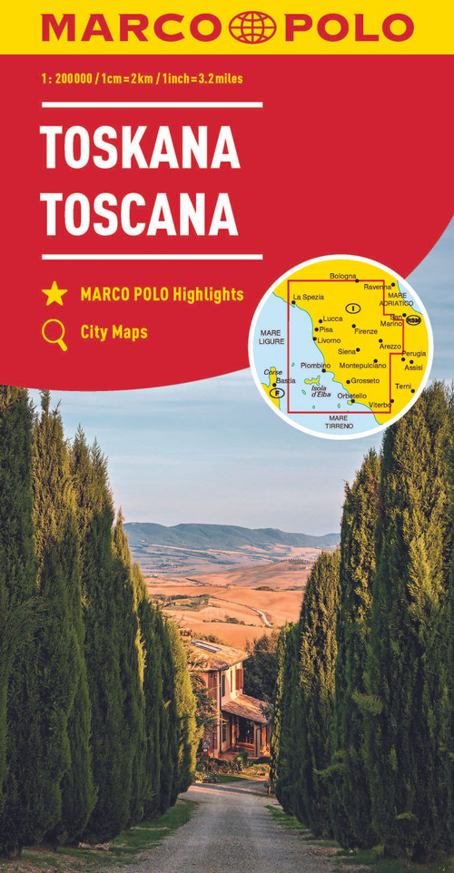 MARCO POLO Regionalkarte Italien 07 Toskana 1:200.000