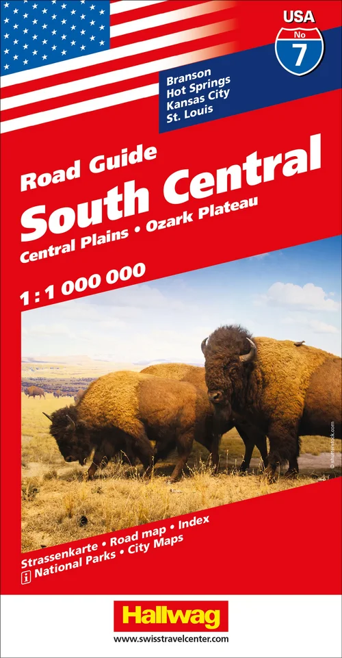 États-Unis, Sud-Central, Nr. 7, Carte routière 1:1Mio.