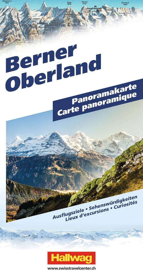 Hallwag Panoramakarte Berner Oberland Hallwag Panoramakarte Berner Oberland
