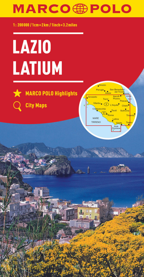 MARCO POLO Regionalkarte Italien 09 Latium 1:200.000