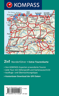 KOMPASS Wanderführer Jakobsweg Camino del Norte, 60 Touren