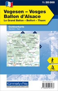 Frankreich, Vogesen - Ballon d'Alsace, Nr. 3, Outdoorkarte 1:35'000
