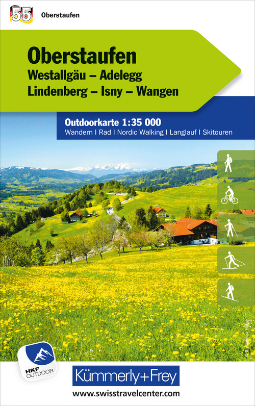 55 Oberstaufen Outdoorkarte Deutschland 1:35 000