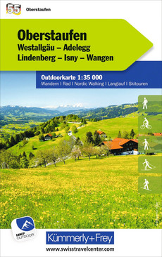 Germany, Oberstaufen, Nr. 55, Outdoor map 1:35'000