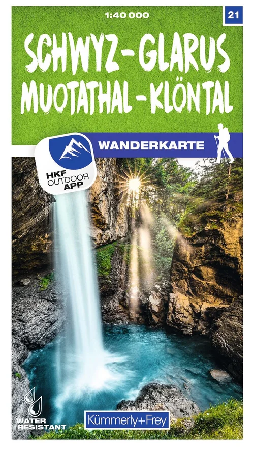 Switzerland, Schwyz - Glarus, Muotathal - Klöntal, No. 21, Hiking Map 1:40'000 Switzerland, Schwyz - Glarus, Muotathal - Klöntal, No. 21, Hiking Map 1:40'000