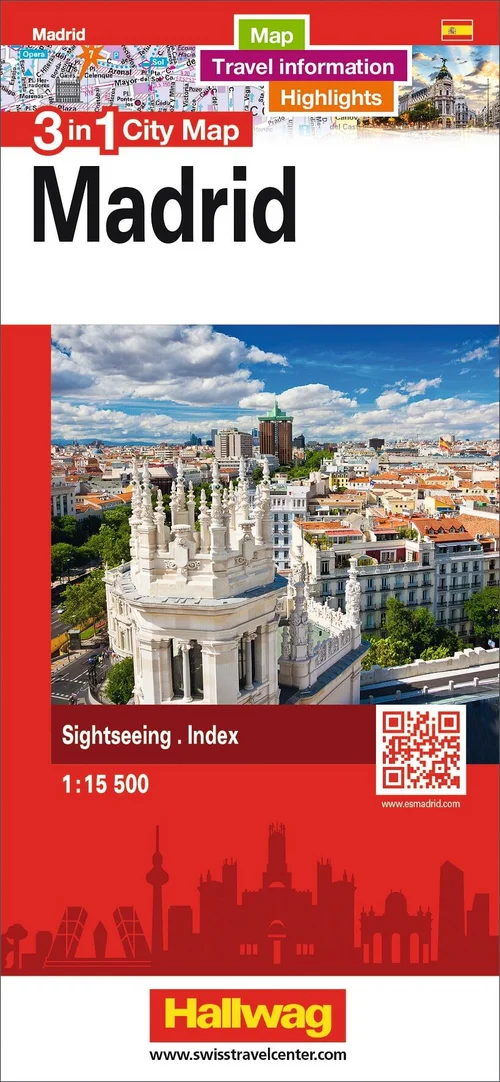 Spain, Madrid, 3 in 1 City Map 1:15'500 Spain, Madrid, 3 in 1 City Map 1:15'500