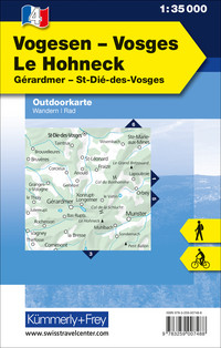 France, Vosges - Le Honeck, Nr. 4, Outdoor Map 1:35'000 France, Vosges - Le Honeck, Nr. 4, Outdoor Map 1:35'000