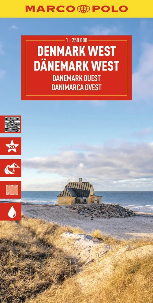 MARCO POLO Reisekarte Dänemark West 1:225.000