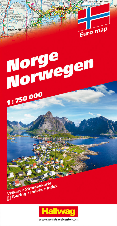 Norwegen Strassenkarte