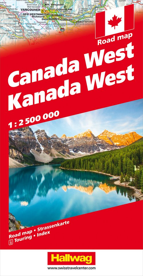 Kanada Strassenkarte West 1:2.5 Mio