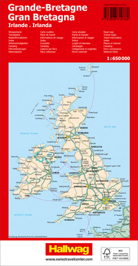 Grossbritannien, Irland, Strassenkarte 1:650'000