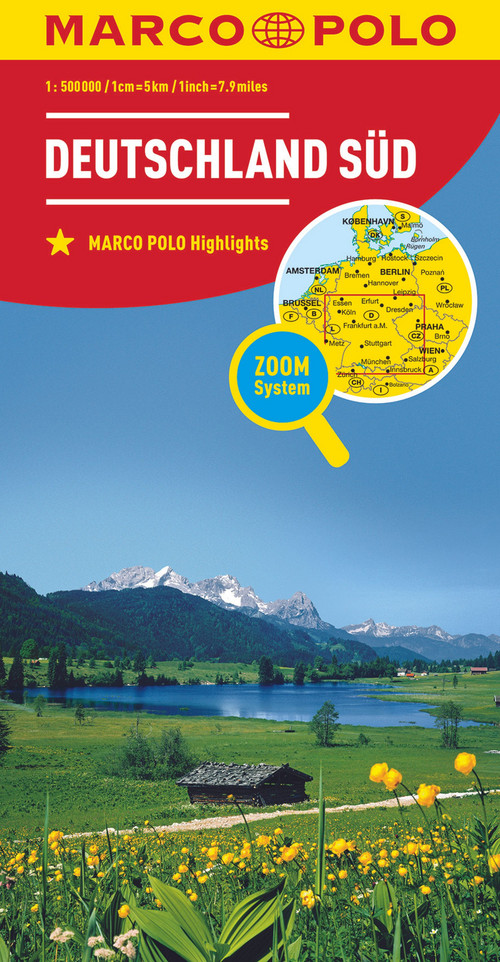 MARCO POLO Regionalkarte Deutschland Süd 1:500000
