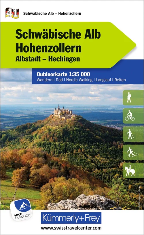 Germany, Swabian Alb - Hohenzollern, Nr. 41, Outdoor map 1:35'000 Germany, Swabian Alb - Hohenzollern, Nr. 41, Outdoor map 1:35'000