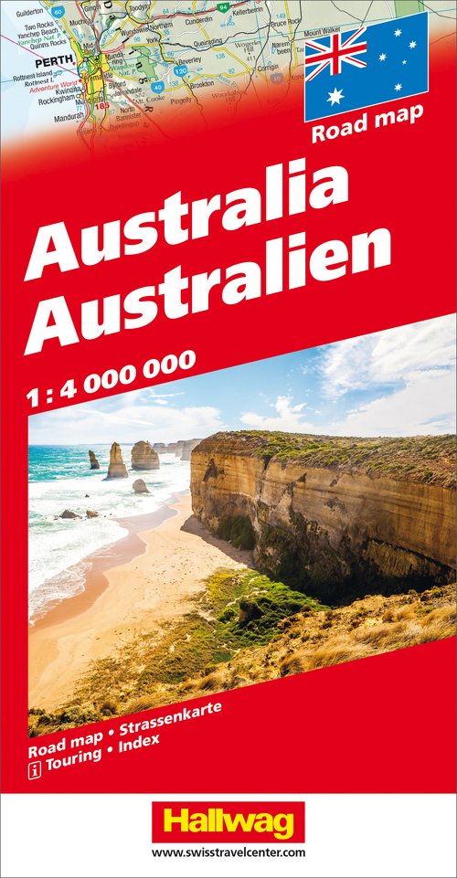 Australie, Carte routière 1:4Mio.